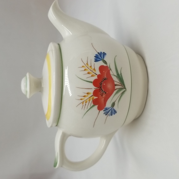 Vintage Arabia Finland Red Poppy Mini Tea and Coffee Pots - Picture 11 of 16
